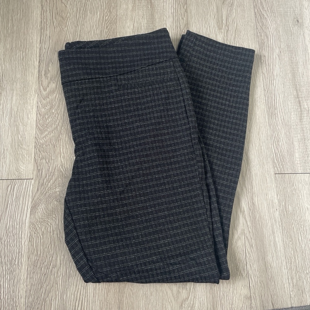 Dalia women’s Charcoal Checkered Dress Pants